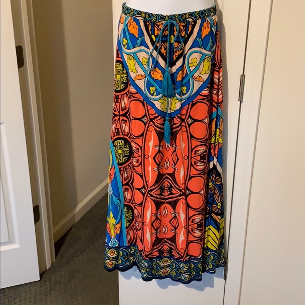 Long Print Skirt